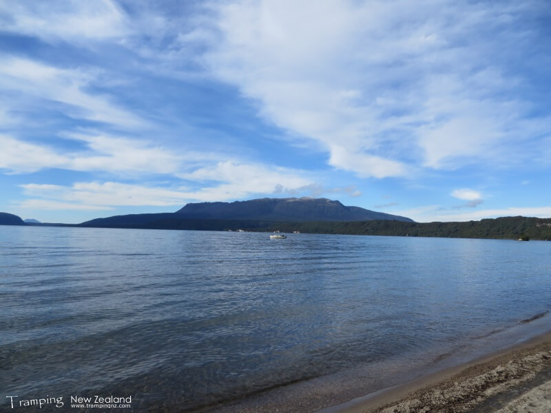 Lake Tarawera with Mt Tarawera
